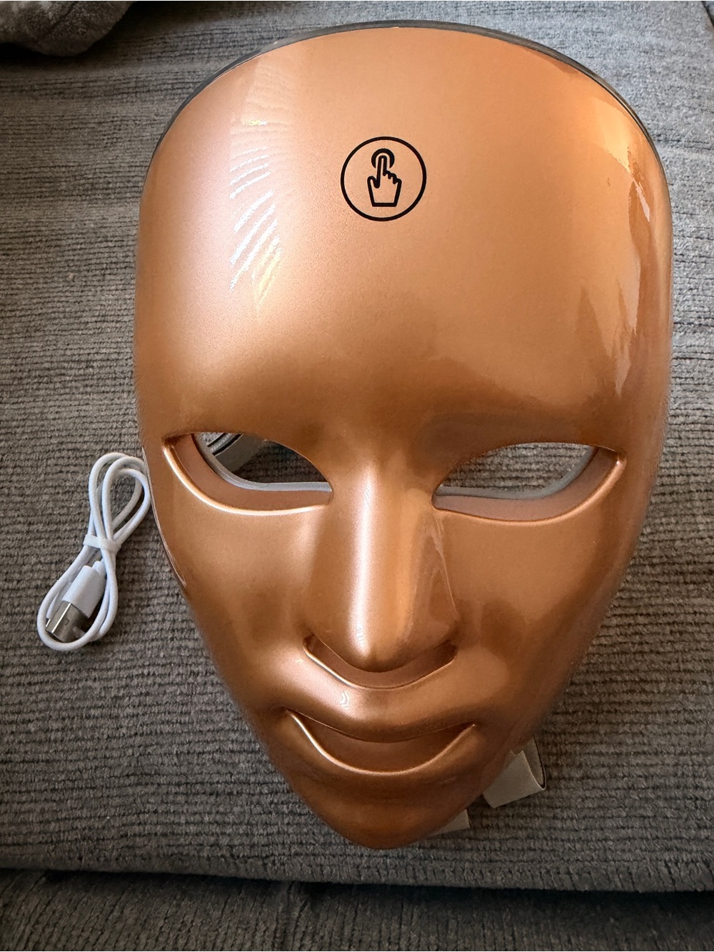 Copper LED Face Mask with Touch Control